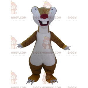 Traje de mascote BIGGYMONKEY™ de Sid, a famosa preguiça marrom