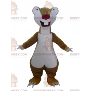 Traje de mascote BIGGYMONKEY™ de Sid, a famosa preguiça marrom