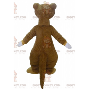 BIGGYMONKEY™ maskotkostyme til Sid den berømte brune dovendyret i istiden - Maskotter kjente mennesker - BiggyMonkey.com