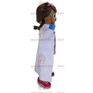 Κοστούμι μασκότ Nurse Doctor Girl BIGGYMONKEY™ σε ροζ και μπλε χρώμα - Μασκότ για αγόρια και κορίτσια - BiggyMonkey.com