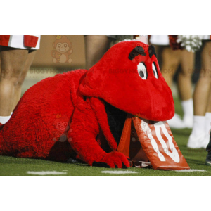 Στολή μασκότ Little Red Monster Red Man BIGGYMONKEY™ -
