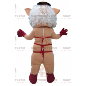 BIGGYMONKEY™ Maskottchenkostüm Rosa Schlampe mit roter