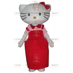 Costume de mascotte BIGGYMONKEY™ d'Hello Kitty chat de dessin