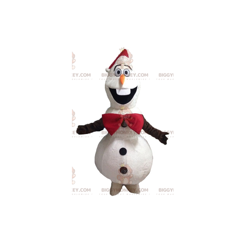 BIGGYMONKEY™ Olaf Famous Snowman Mascot Costume from Frozen -