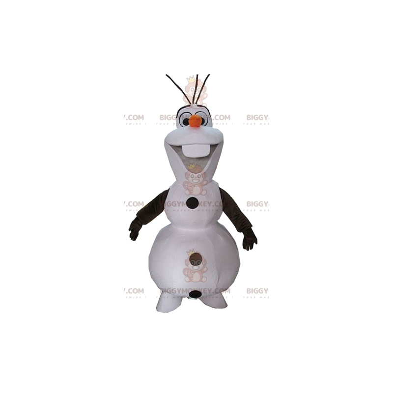 Costume de mascotte BIGGYMONKEY™ d'Olaf bonhomme de neige de la Costume de mascotte BIGGYMONKEY™ d'Olaf bonhomme de neige de la