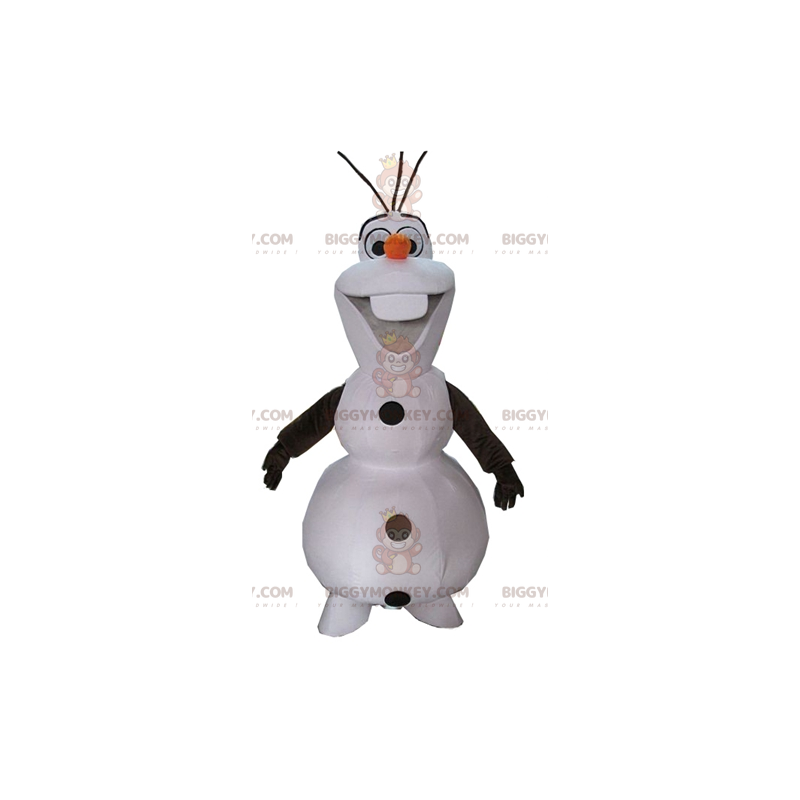 Traje de mascote famoso boneco de neve Olaf BIGGYMONKEY™ de