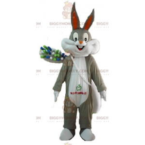 Bugs Bunny BIGGYMONKEY™ maskotkostume med kæmpe tandbørste -