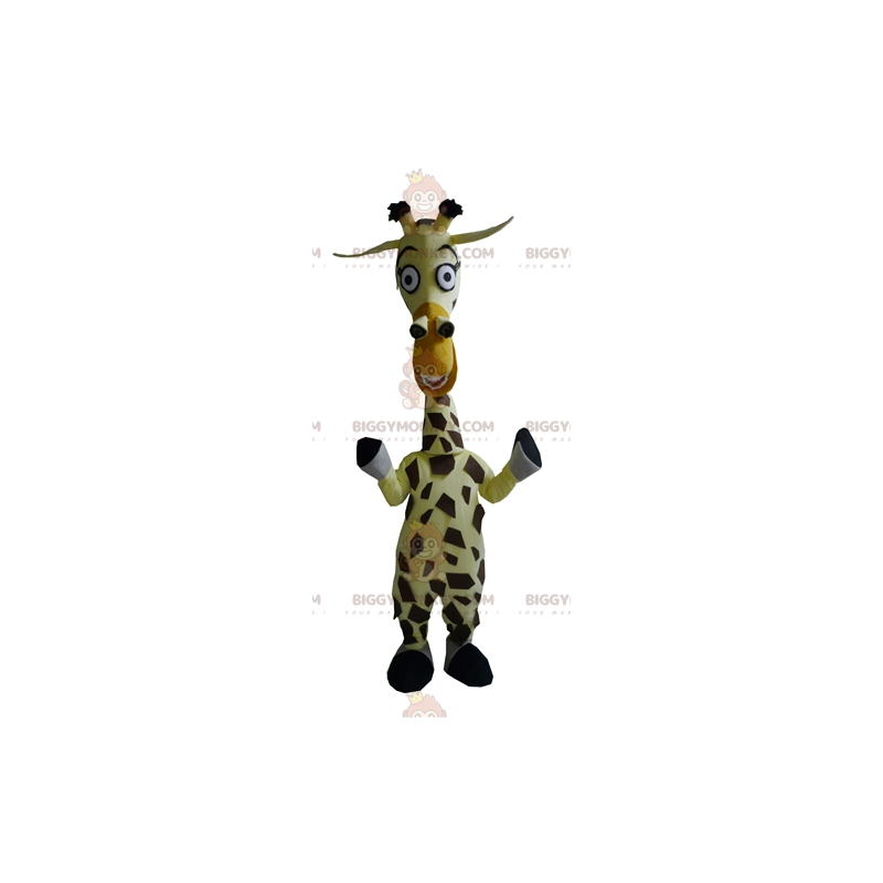Costume de mascotte BIGGYMONKEY™ de Melman la girafe du dessin