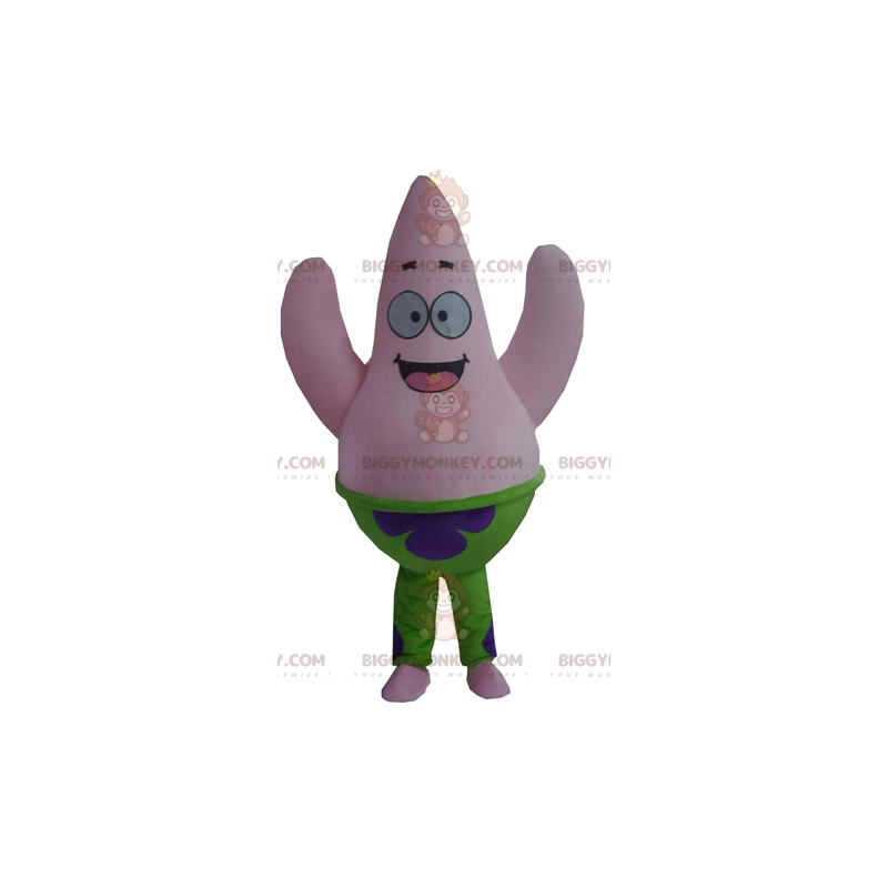 Patrick Famous Pink Starfish BIGGYMONKEY™ Mascot Costume from