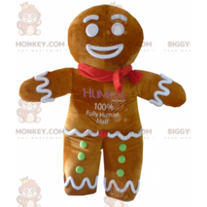 BIGGYMONKEY™ mascot costume of Ti's famous gingerbread cookie