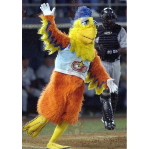 Orange Yellow and Blue Bird BIGGYMONKEY™ Mascot Costume –