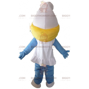 BIGGYMONKEY™ mascottekostuum van de Smurfin uit het beroemde stripboek De Smurfen - Mascottes beroemde mensen - BiggyMonkey.com