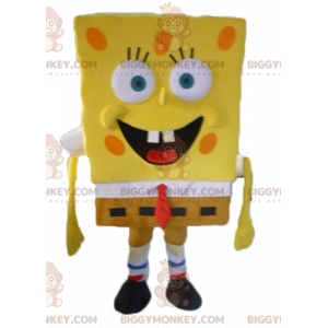 Cartoon Geel Karakter Spongebob BIGGYMONKEY™ Mascottekostuum -