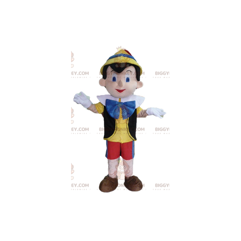 Pinocchio Famous Cartoon Character BIGGYMONKEY™ Mascot Costume