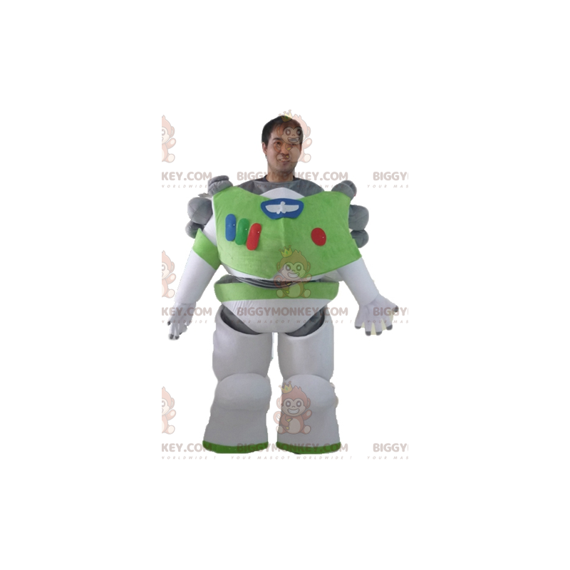 Costume de mascotte BIGGYMONKEY™ de Buzz l'éclair personnage de Costume de mascotte BIGGYMONKEY™ de Buzz l'éclair personnage de