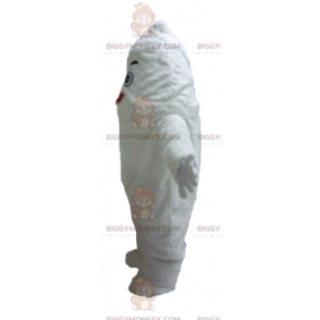 BIGGYMONKEY™ Giant Smiling White Yeti Monster Mascot Costume –