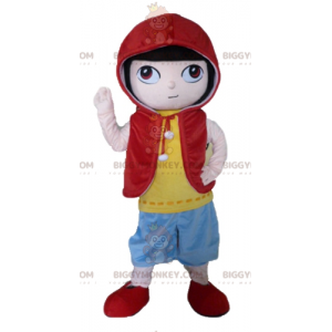 Anime Character Boy BIGGYMONKEY™ Mascot Costume in Colorful