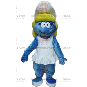 BIGGYMONKEY™ mascottekostuum van de Smurfin uit het beroemde