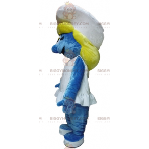 BIGGYMONKEY™ mascot costume of the Smurfette from the famous