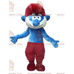 Papa Smurf kuuluisa sarjakuvahahmo BIGGYMONKEY™ maskottiasu -