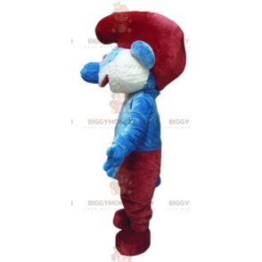 Papa Smurf famous comic character BIGGYMONKEY™ mascot costume –