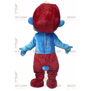 Papa Smurf famous comic character BIGGYMONKEY™ mascot costume –