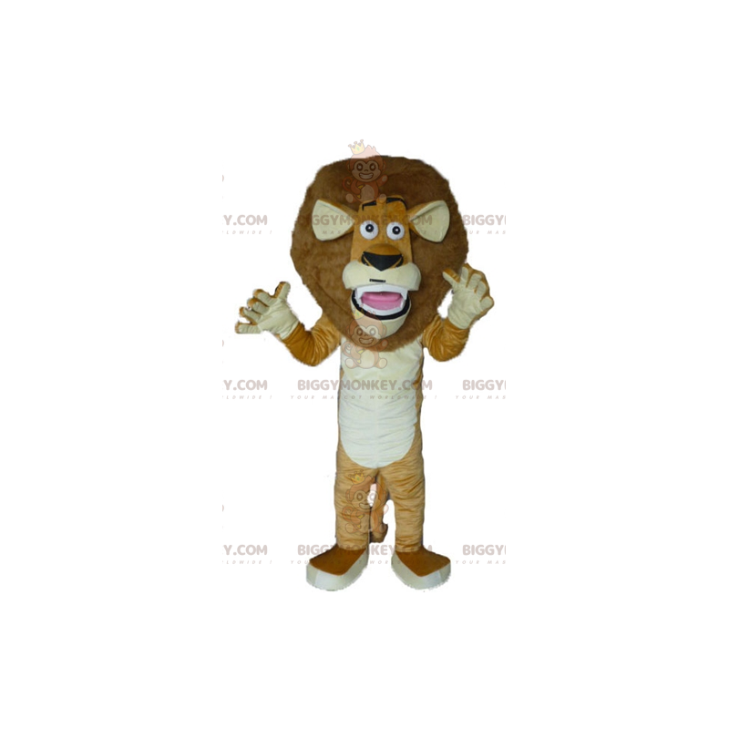 Kostium maskotki BIGGYMONKEY™ słynnego lwa Alex z kreskówki Kostium maskotki BIGGYMONKEY™ słynnego lwa Alex z kreskówki