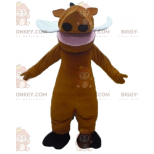 BIGGYMONKEY™ maskotdräkt Berömda Pumba vårtsvin från tecknad