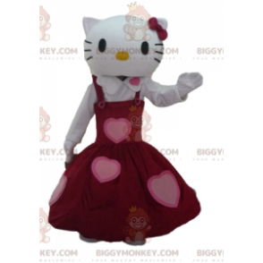 Kostým maskota BIGGYMONKEY™ Hello Kitty v krásných červených