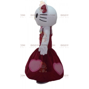 Disfraz de mascota de BIGGYMONKEY™ Hello Kitty vestido con un