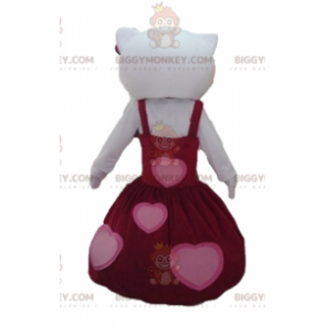 BIGGYMONKEY™ Hello Kitty maskotkostume klædt i en smuk rød