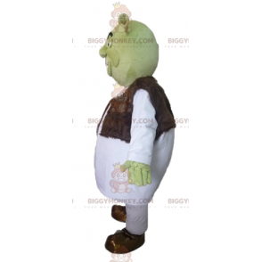 BIGGYMONKEY™ Maskottchen-Kostüm von Shrek, dem berühmten grünen
