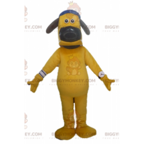 Big Yellow Dog BIGGYMONKEY™ Mascot Costume with Cap –