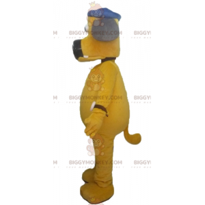 Disfraz de mascota de perro amarillo grande BIGGYMONKEY™ con gorra