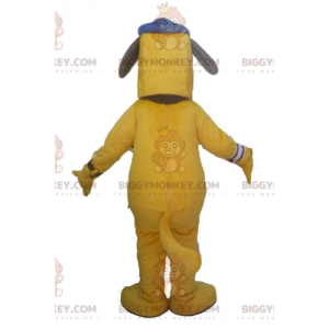 Big Yellow Dog BIGGYMONKEY™ maskotti asu ja lippalakki -