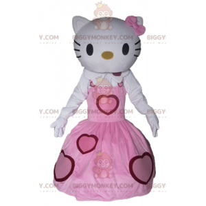 Kostým maskota Hello Kitty BIGGYMONKEY™ v růžových šatech –