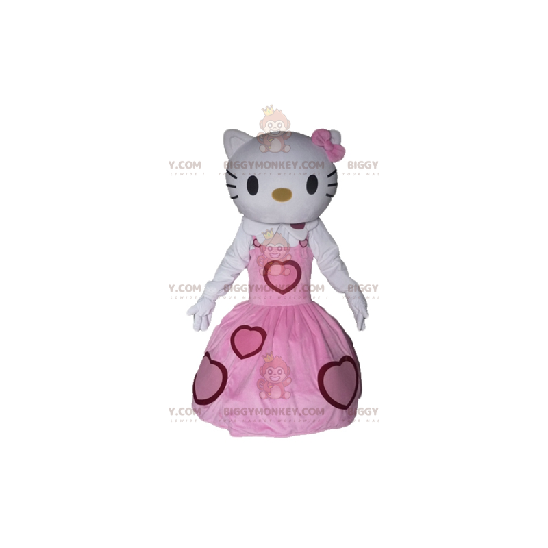 Goma de dinero seriamente Uganda Disfraz de mascota Hello Kitty BIGGYMONKEY™ Tamaño L (175-180 CM)