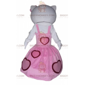 Disfraz de mascota Hello Kitty BIGGYMONKEY™ vestido con un