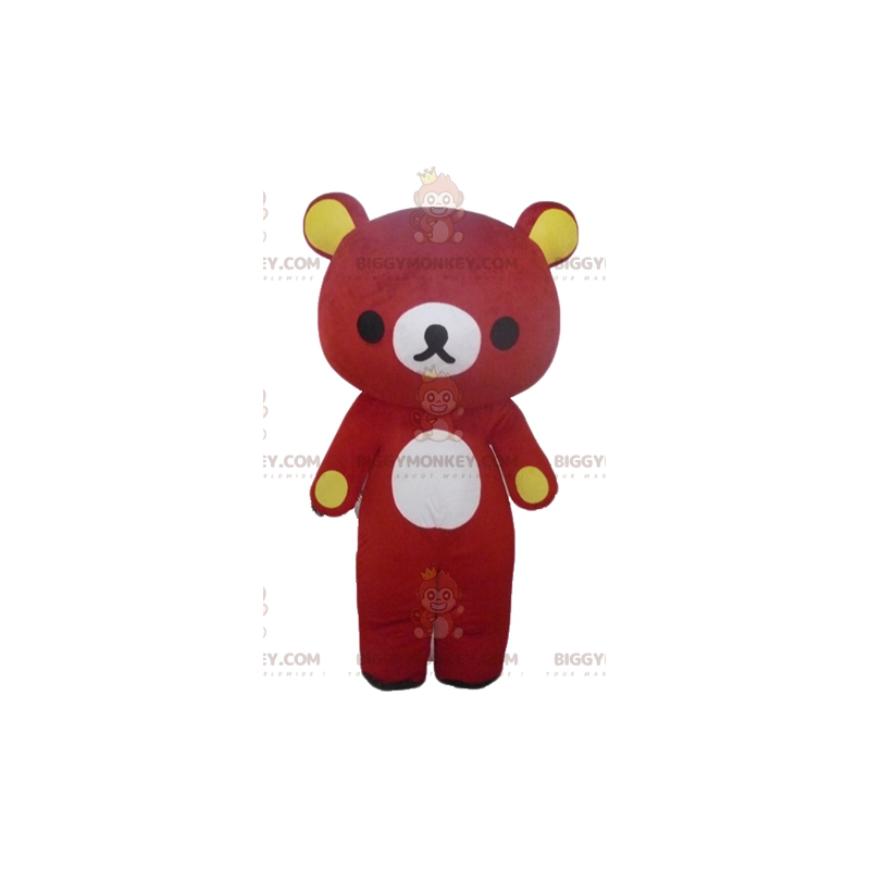 BIGGYMONKEY™ grote gigantische rode en gele teddybeer BIGGYMONKEY™ grote gigantische rode en gele teddybeer