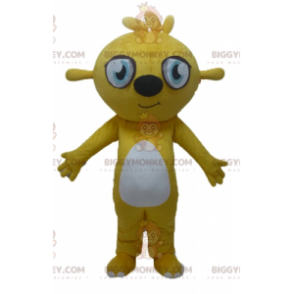  Costume mascotte BIGGYMONKEY™ Rodent Beaver giallo e bianco - Animali della foresta - BIGGYMONKEY_03390 - BiggyMonkey.com