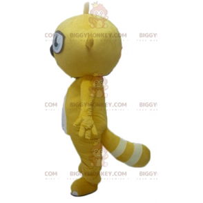 Gul och vit gnagarbäver BIGGYMONKEY™ maskotdräkt - BiggyMonkey