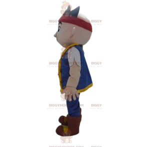 Animehahmopojan BIGGYMONKEY™ maskottiasu värikkäässä asussa -