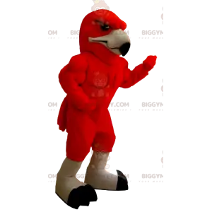 Disfraz de mascota BIGGYMONKEY™ de águila roja muy musculosa -