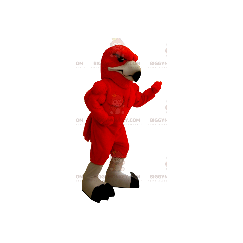 Zeer gespierde rode adelaar BIGGYMONKEY™ mascottekostuum - Zeer gespierde rode adelaar BIGGYMONKEY™ mascottekostuum -