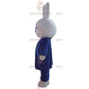 White Rabbit BIGGYMONKEY™ Mascot Costume Dressed Up Tie Suit -