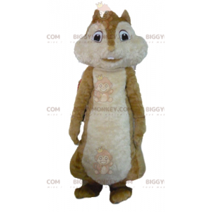 Kostým maskota Alvina a Chipmunků s hnědou veverkou