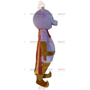 BIGGYMONKEY™ Little Purple Monster Mascot Costume with Cape and Slippers - Monster mascots - BIGGYMONKEY_03408 - BiggyMonkey.com