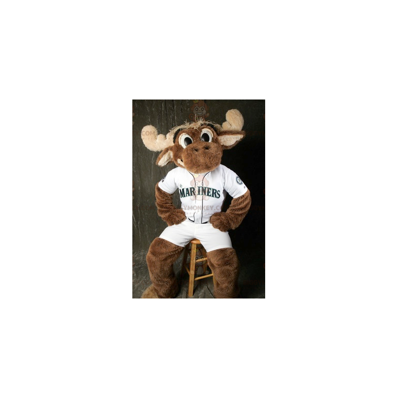 Costume mascotte Brown Moose Caribou BIGGYMONKEY™ - Costume mascotte Brown Moose Caribou BIGGYMONKEY™ -