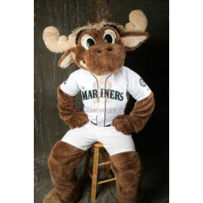 Brun Moose Caribou BIGGYMONKEY™ maskotkostume - Biggymonkey.com