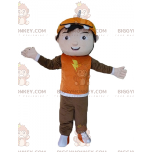 Kreslený kostým náctiletého chlapce BIGGYMONKEY™ s maskotem –